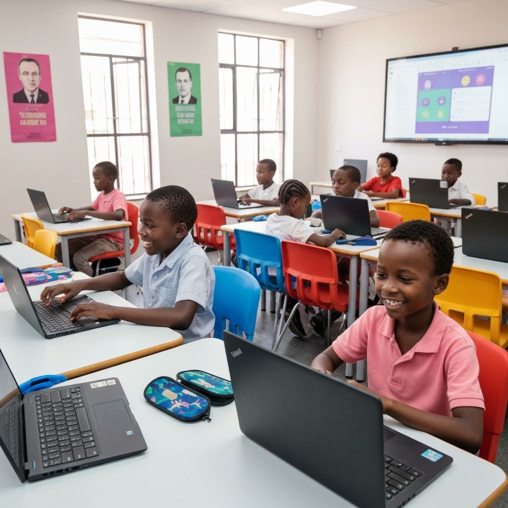 Kids learning to code